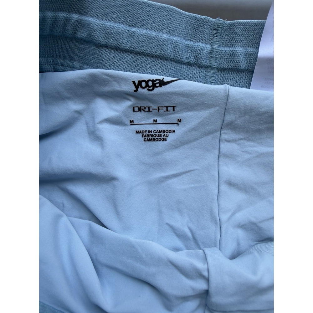Nike Yoga Dri Fit Lined Shorts Men's Medium Blue - Picture 7 of 11